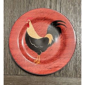 Warren Kimble Brandon‎ House Country Quartet Red RoosterPlate Primitive Plate 8”